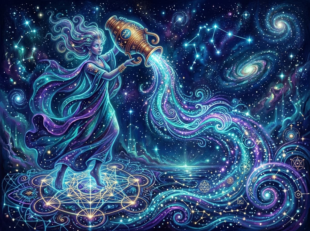 Aquarius Zodiac Illustration