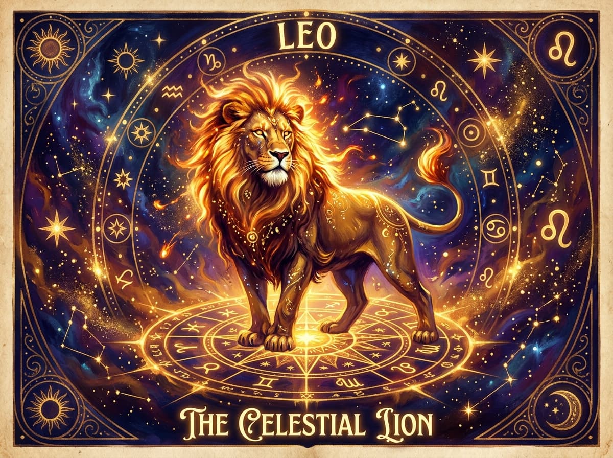 Leo Zodiac Illustration