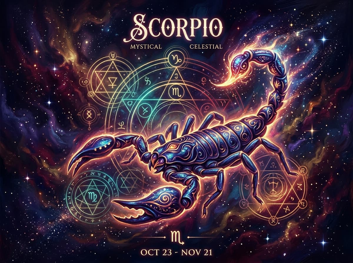Scorpio Zodiac Illustration