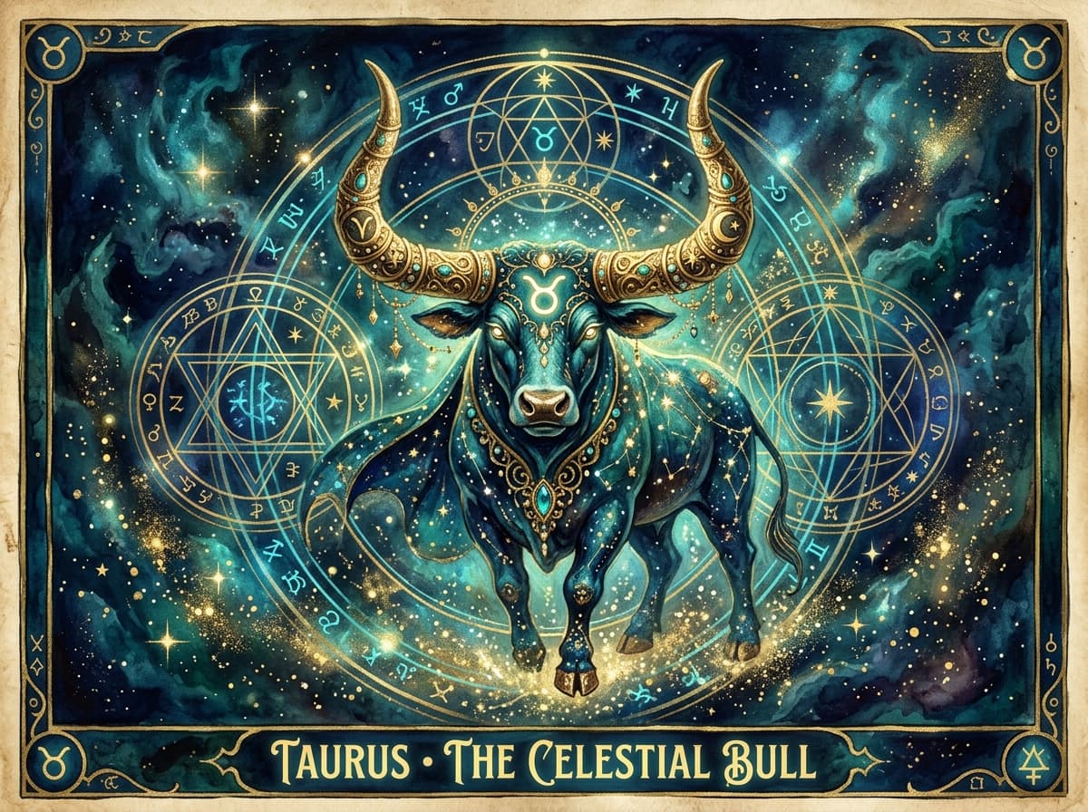 Taurus Zodiac Illustration