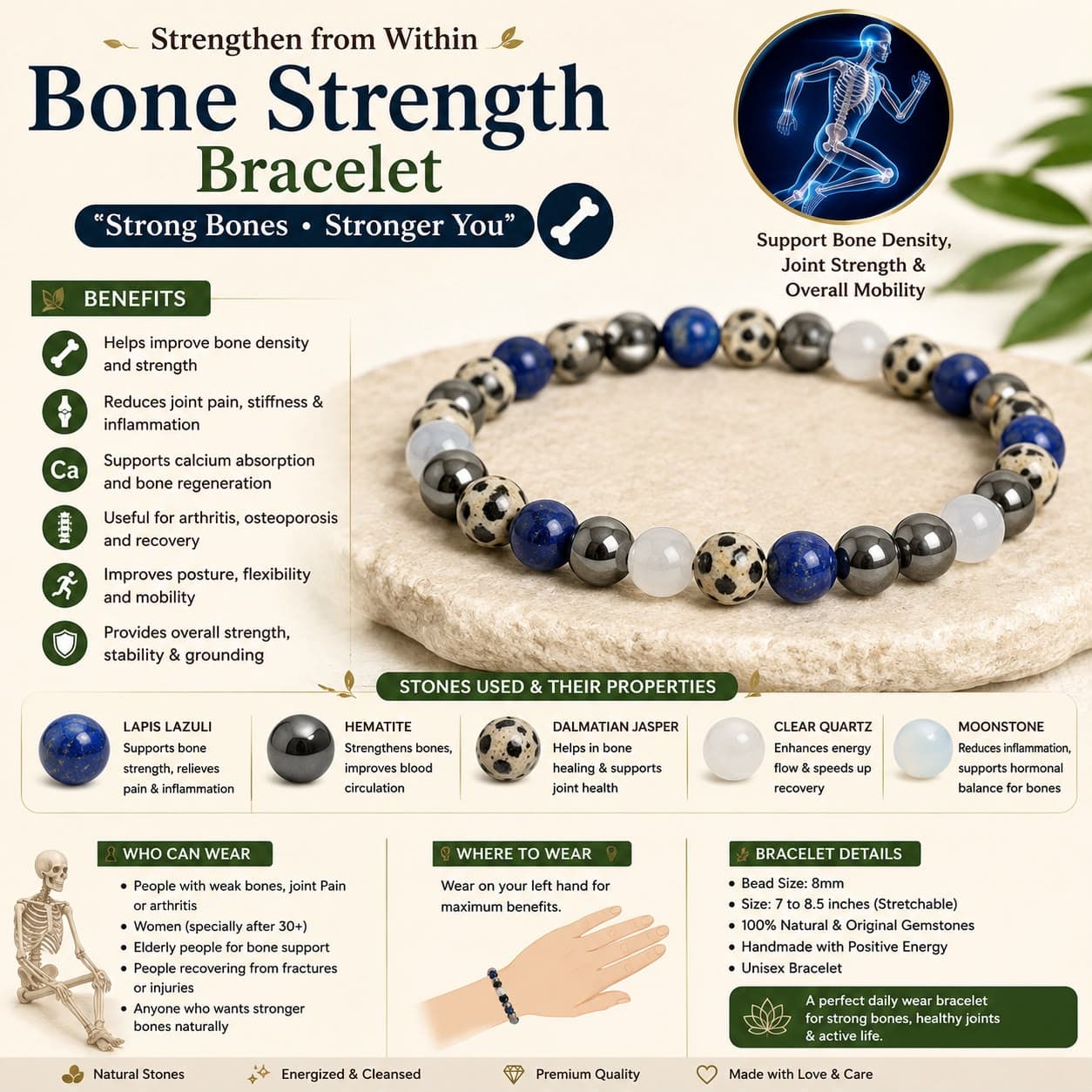 Bone Strength Healing Bracelet