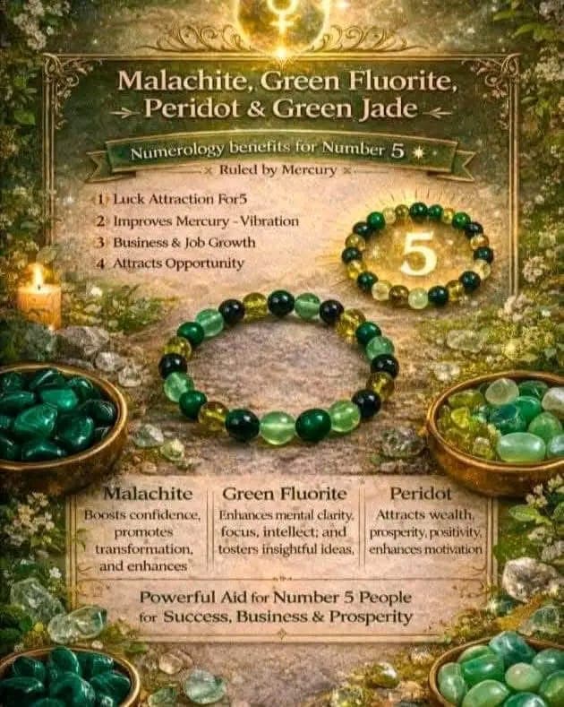 Number 5 Numerology Success Bracelet