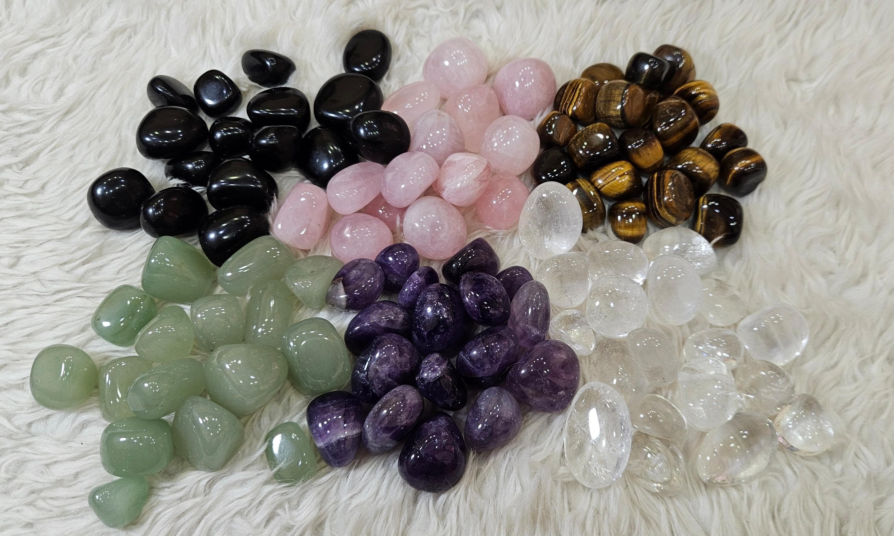 Natural Tumbled Healing Crystals Set