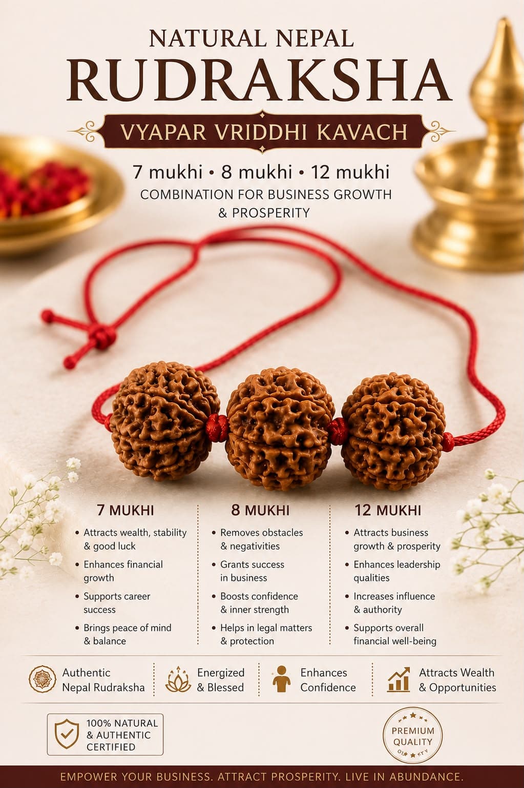 Vyapar Vriddhi Rudraksha Kavach